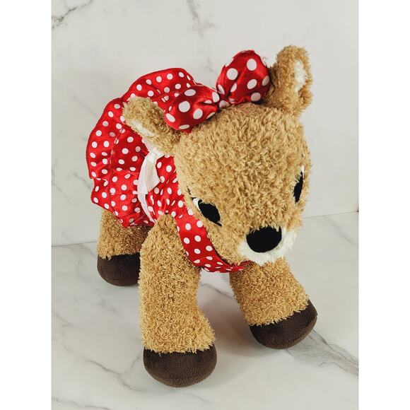 Clarice Red Dot Dress Rudolph Red Nosed Reindeer16" Build A Bear 2010 NO TESTED - Picture 8 of 16